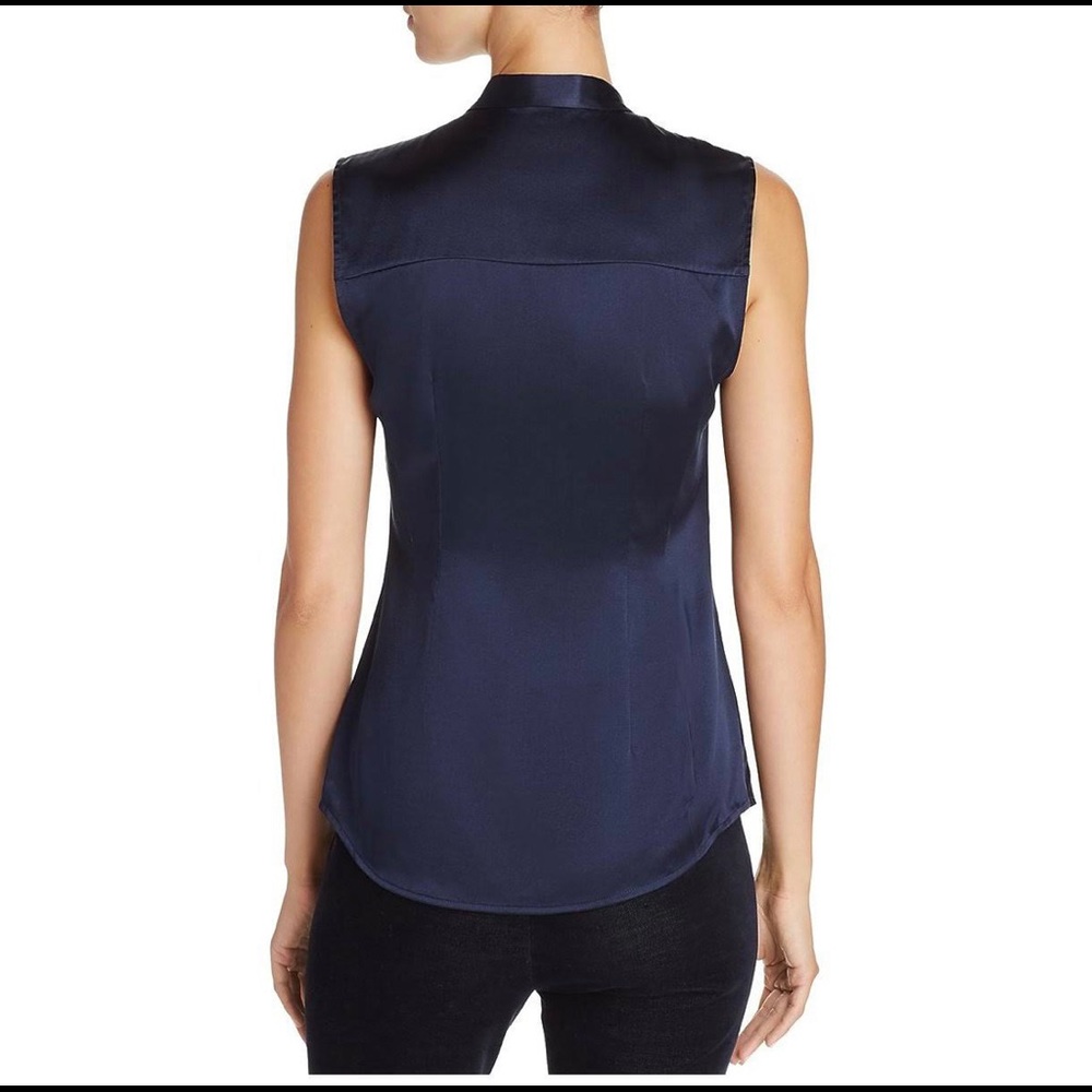 NWT THEORY RUCHED BLOUSE - Picture 4 of 8